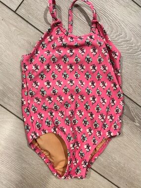 Crewcuts Pink Floral One-Piece Swimsuit 2T